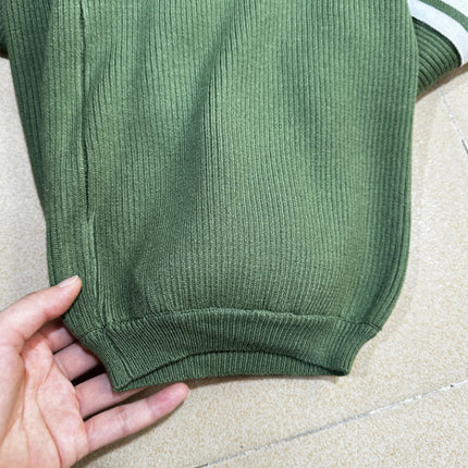 AutumnWinter Casual Sportswear Green Two-Piece Set