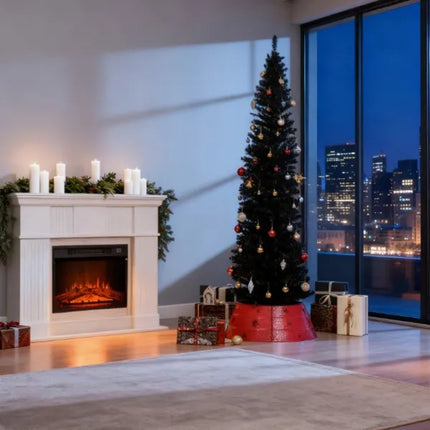 Pencil Christmas Tree With Sturdy Base, Perfect For Modern Holiday Decor