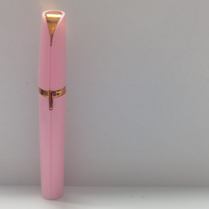 Mini Electric Eyebrow Trimmer Lipstick Brows Pen Hair Remover Painless Razor Epilator with LED Light