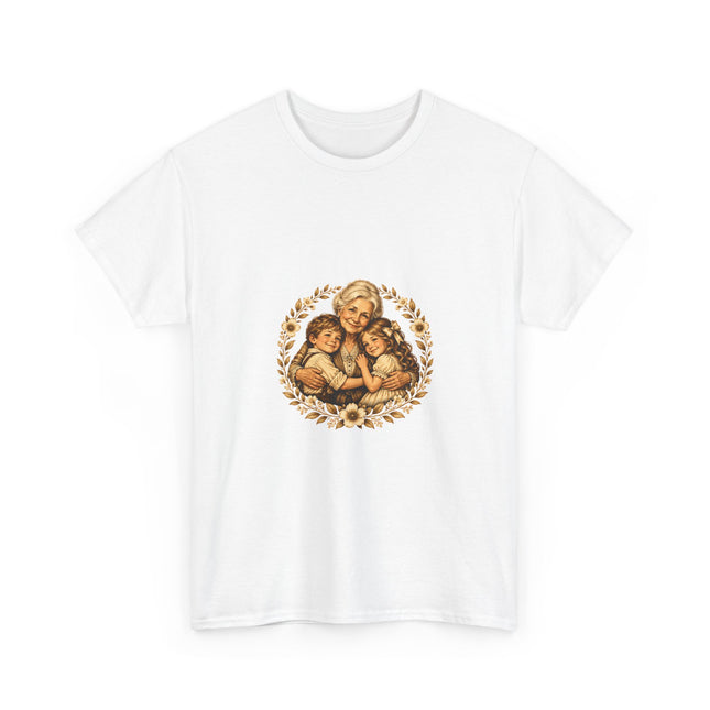 Grandma Portrait Tee — Vintage Floral Illustration Shirt