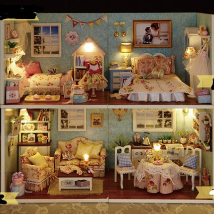 Handmade Creative DIY Assembling Cabin Wisdom House New Happiness Series Happy Together Valentine's Day Gifts