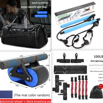Double Wheel Abdominal Exerciser Women Men Automatic Rebound Ab Wheel Roller Waist Trainer Gym Sports Home Exercise Devices
