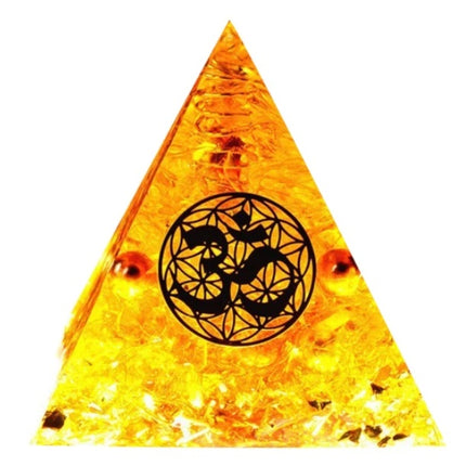 Pyramid Decoration Natural Crystal Gravel Energy Tower