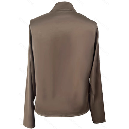 High-grade Shirt Temperament V-neck Design Sense