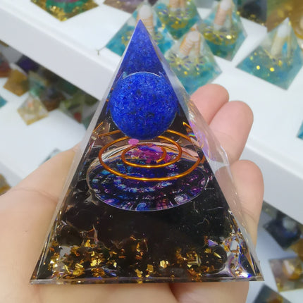 Pyramid Decoration Natural Crystal Gravel Energy Tower