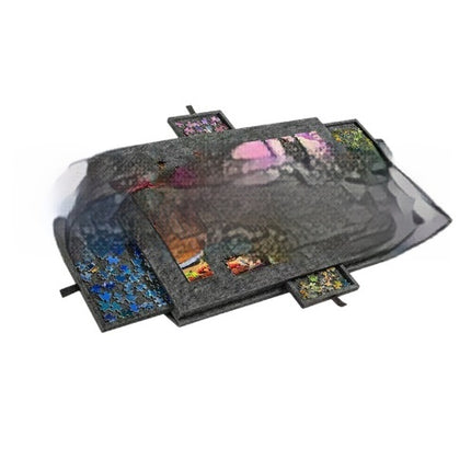 Puzzle Table Board With Bracket Cover 6 Drawers Portable Puzzle