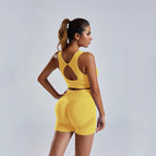 Yellow / Bra and Short / L