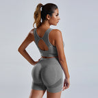 Grey / Bra and Short / L